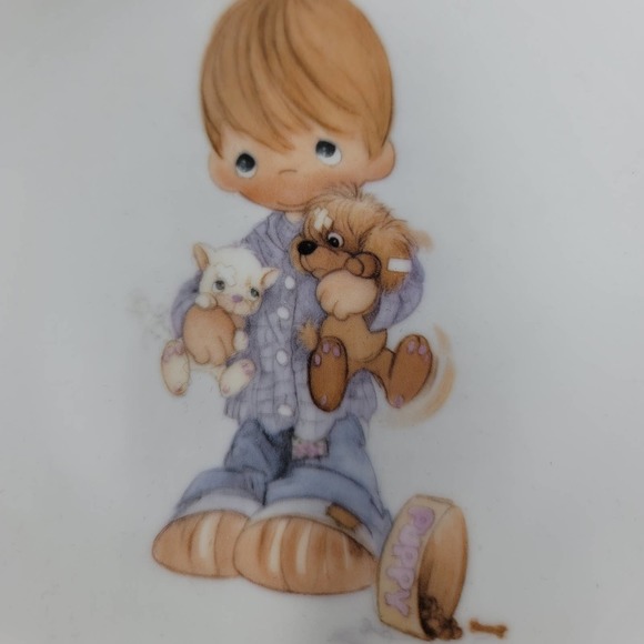 Precious Moments Vintage Blessed Are The Peace Makers Plate - Picture 2 of 5